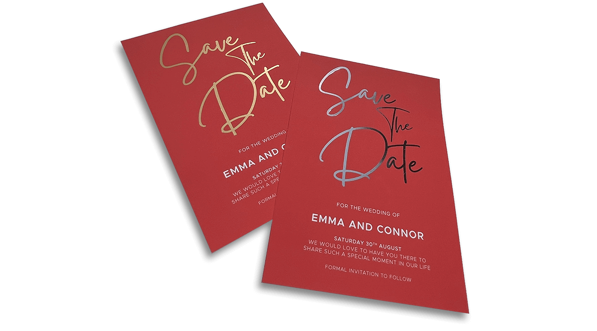 Foiled Save the Date Cards